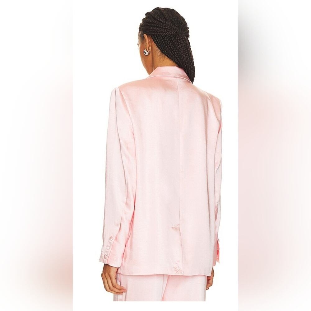 NWT Good American Pink Satin Blazer – Size 0 - Picture 5 of 14